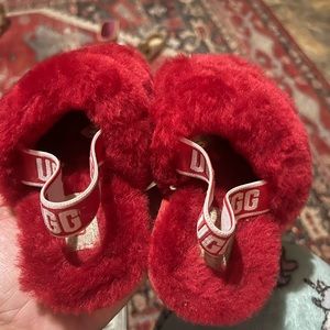 Red Ugg Slides